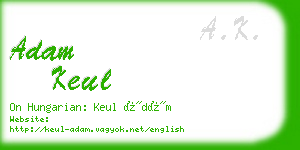 adam keul business card